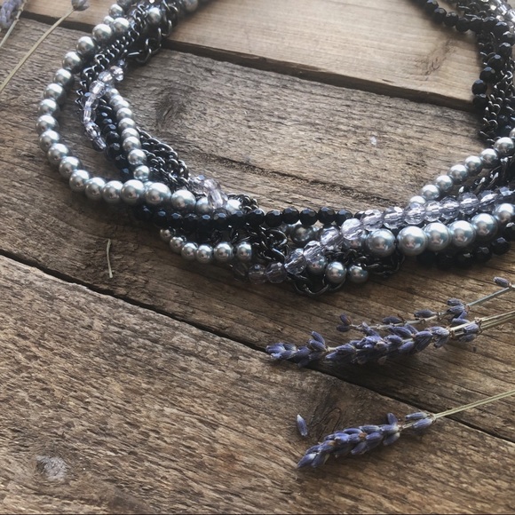 Luxury Multi Layer String Twist Faux Pearl Choker - Picture 2 of 6